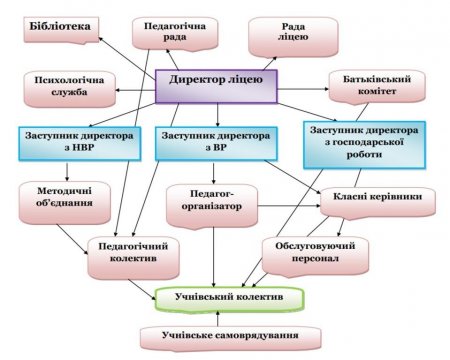 Структура та органи управління ліцеєм