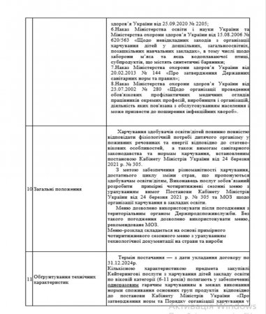 Закупівля Електрична енергія (ДК 021:2015 – 5552000-1 «Кейтерингові послуги» (послуги з організації гарячого харчування учнів)