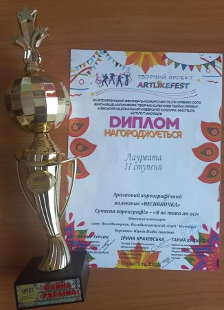 Успіх «Весняночки» на Всеукраїнському конкурсі у Тернополі!
