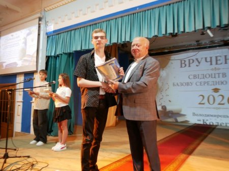 Вручення свідоцтв про базову загальну середню освіту