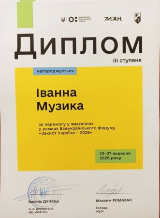ТРЕТЄ МІСЦЕ СЕРЕД 19 КОМАНД УКРАЇНИ!